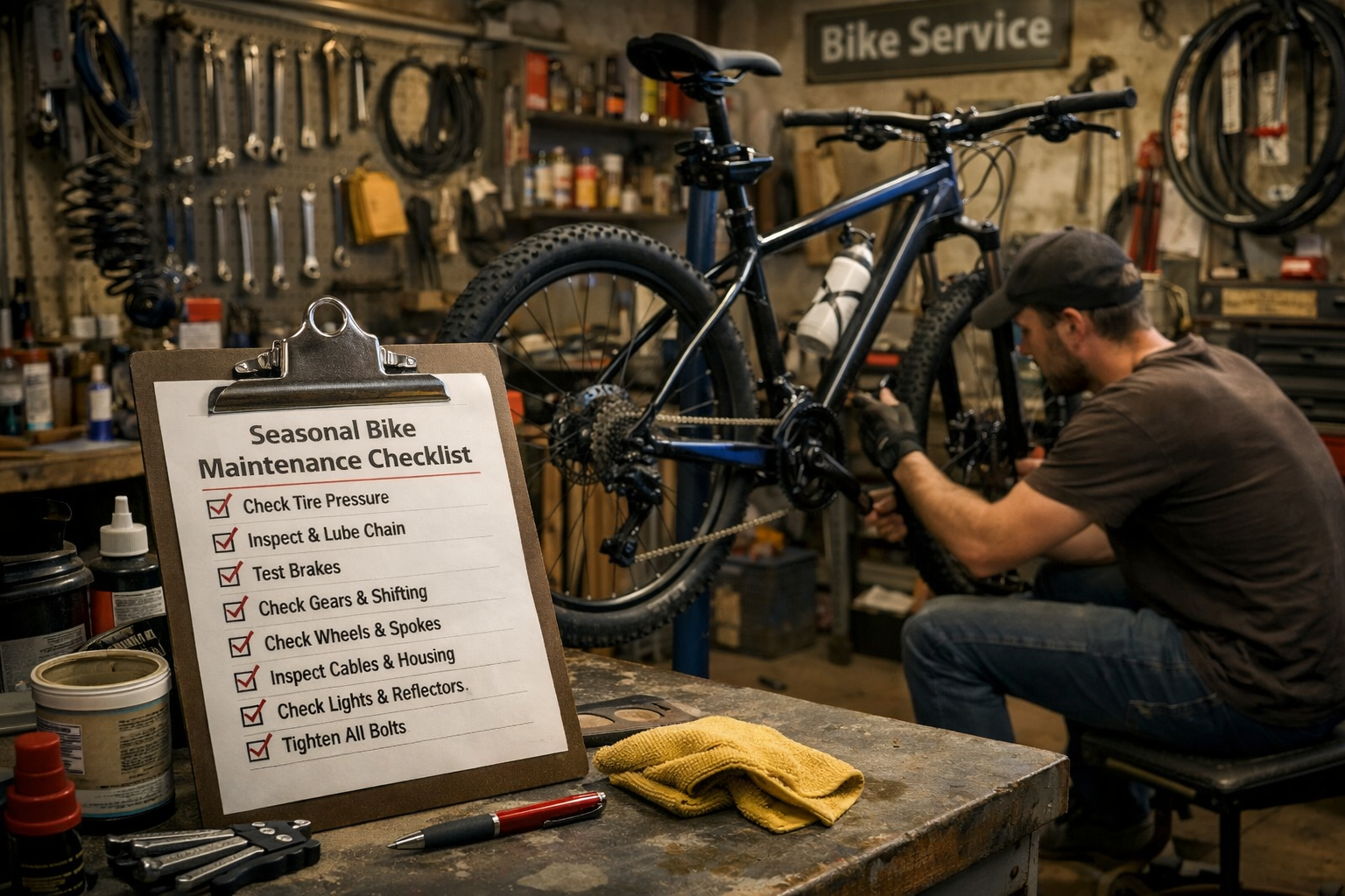 Przegląd sezonowy roweru